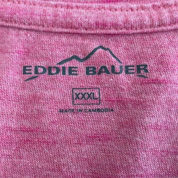 SALE: EDDIE BAUER, Pink Sort Sleeve Tee Shirt, Plus Size, 3X - Picture 3 of 5
